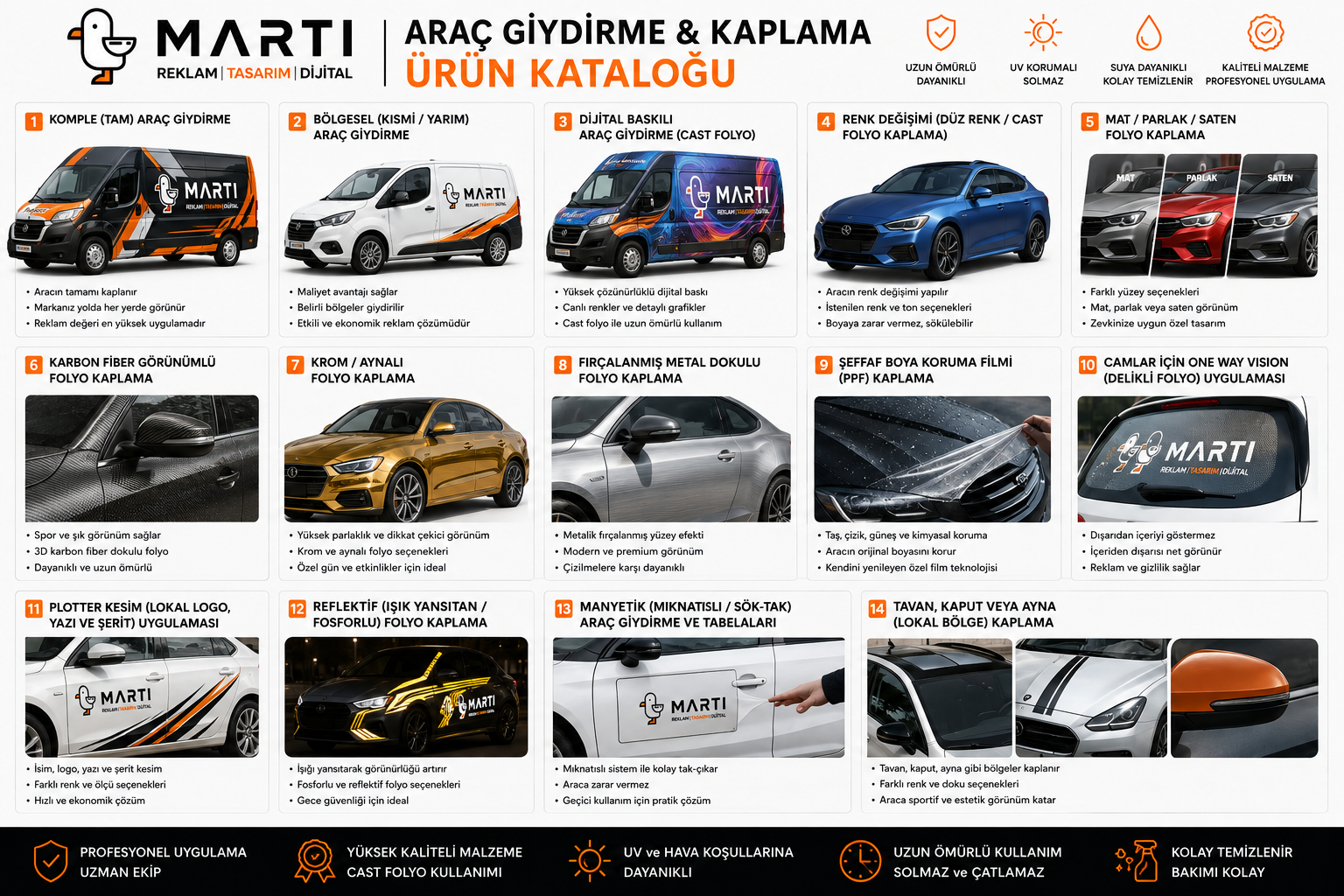 Araç giydirme ve kaplama kataloğu